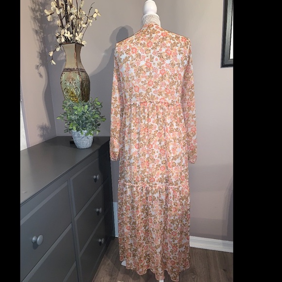NWOT Floral Long Sleeve Duster - Picture 4 of 8